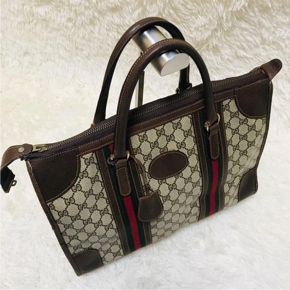 Gucci Beige and Brown Signature Tote - Picture 4 of 11